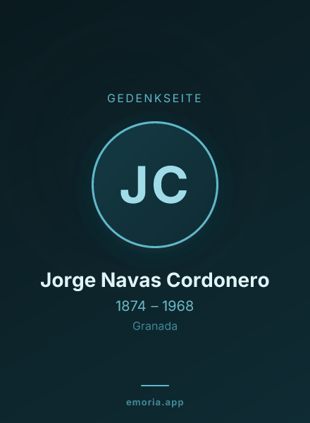 Gedenkportrait von Jorge Navas Cordonero