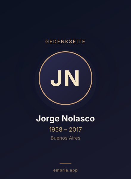 Gedenkportrait von Jorge Nolasco