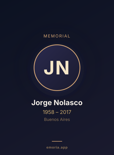 Memorial portrait of Jorge Nolasco