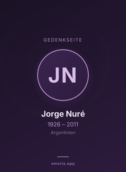 Gedenkportrait von Jorge Nuré