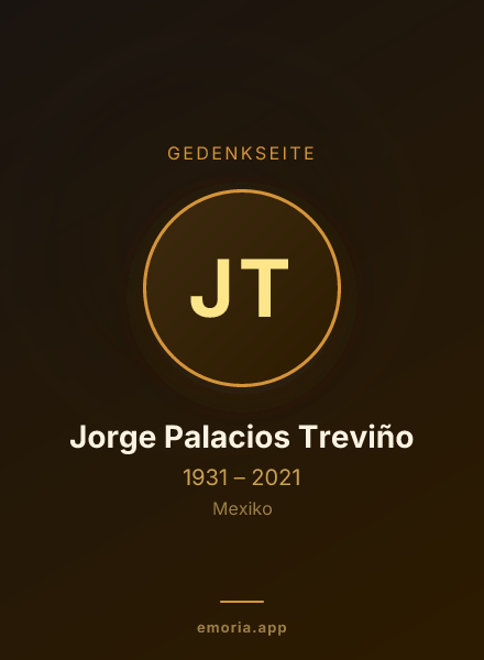 Gedenkportrait von Jorge Palacios Treviño
