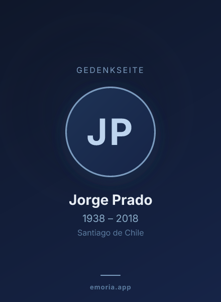 Gedenkportrait von Jorge Prado
