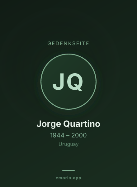 Gedenkportrait von Jorge Quartino