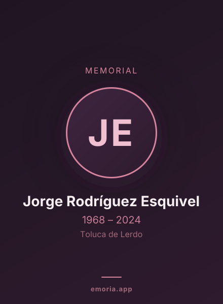 Memorial portrait of Jorge Rodríguez Esquivel