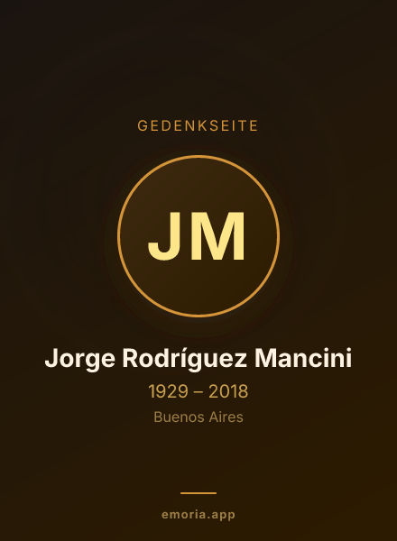 Gedenkportrait von Jorge Rodríguez Mancini
