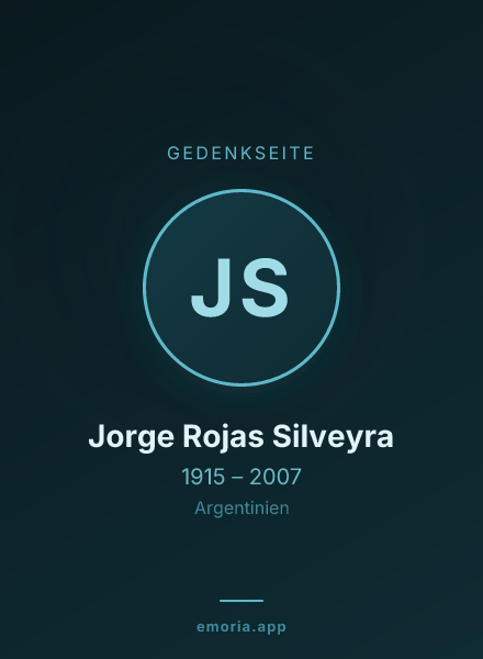 Gedenkportrait von Jorge Rojas Silveyra