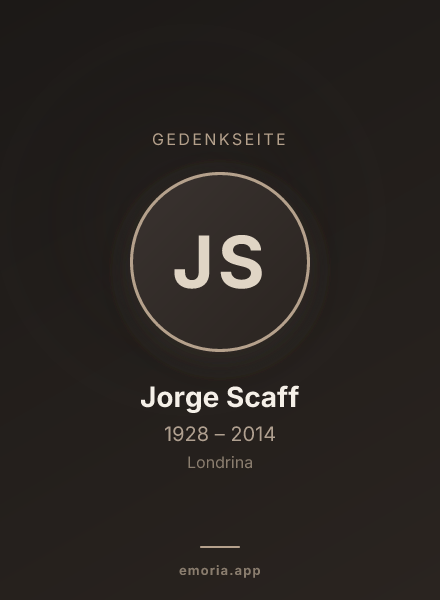 Gedenkportrait von Jorge Scaff