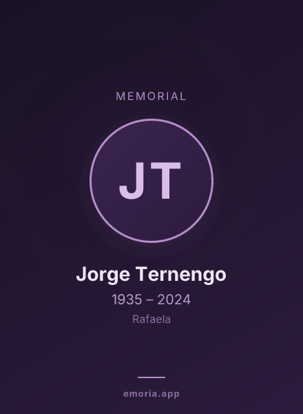 Memorial portrait of Jorge Ternengo