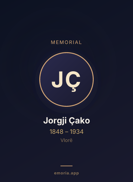 Memorial portrait of Jorgji Çako