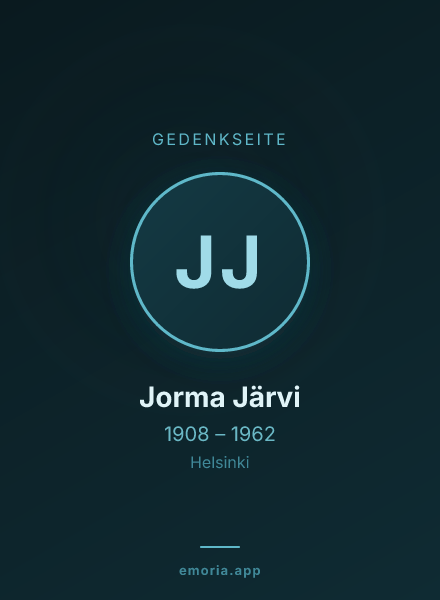 Gedenkportrait von Jorma Järvi