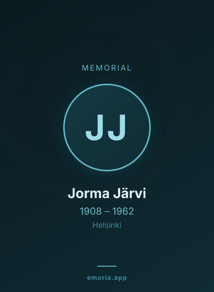 Memorial portrait of Jorma Järvi