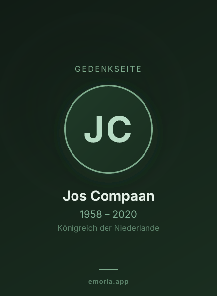 Gedenkportrait von Jos Compaan