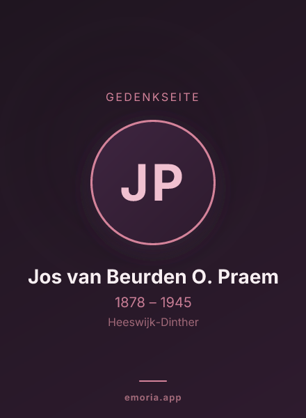 Gedenkportrait von Jos van Beurden O. Praem