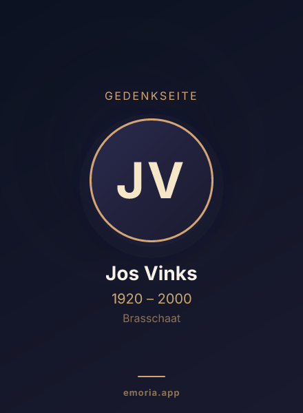 Gedenkportrait von Jos Vinks