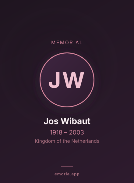 Memorial portrait of Jos Wibaut