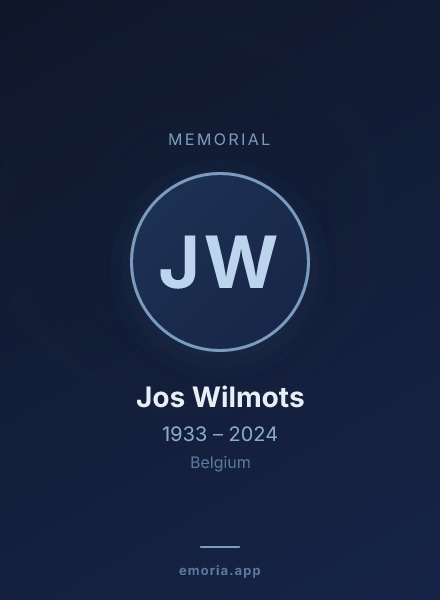 Memorial portrait of Jos Wilmots