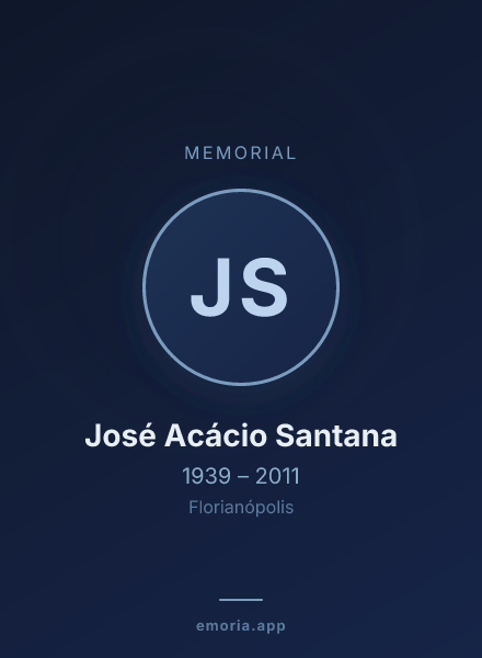 Memorial portrait of José Acácio Santana