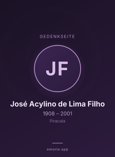 Gedenkportrait von José Acylino de Lima Filho
