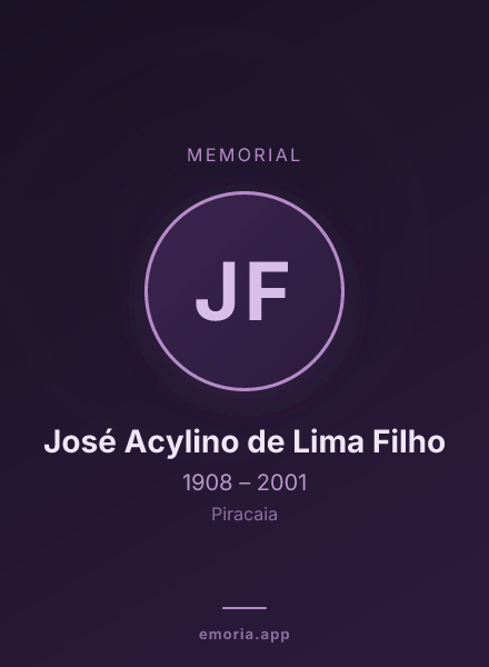 Memorial portrait of José Acylino de Lima Filho
