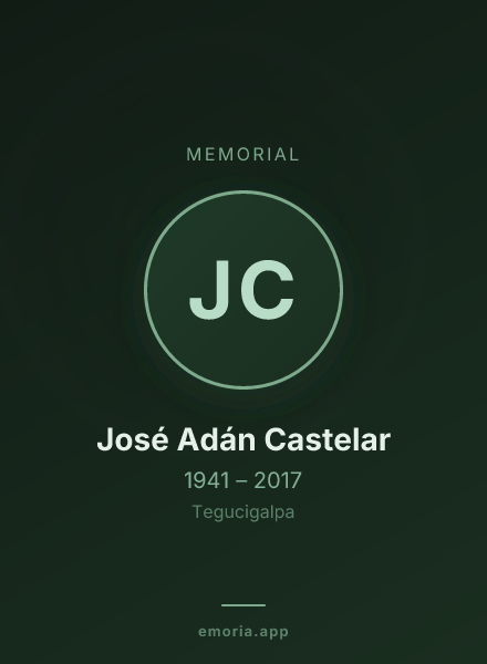 Memorial portrait of José Adán Castelar