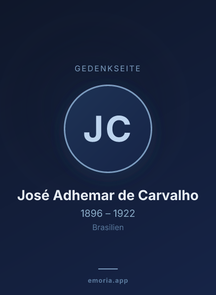 Gedenkportrait von José Adhemar de Carvalho
