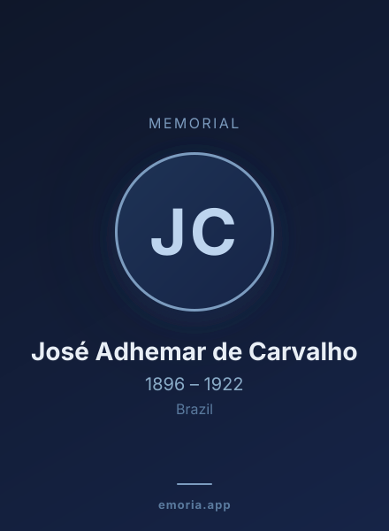 Memorial portrait of José Adhemar de Carvalho