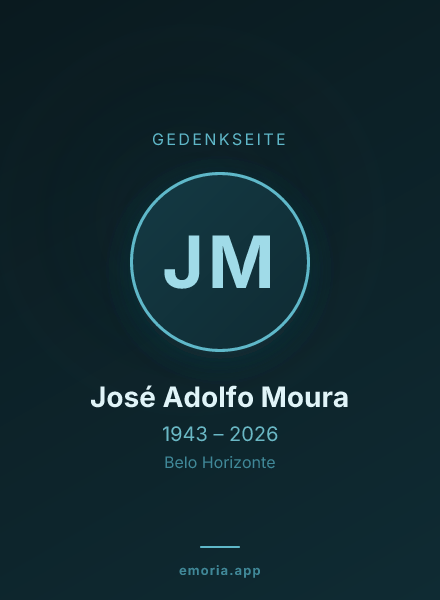 Gedenkportrait von José Adolfo Moura