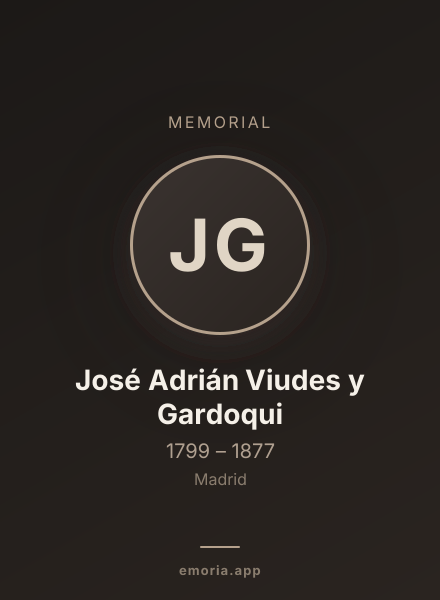 Memorial portrait of José Adrián Viudes y Gardoqui