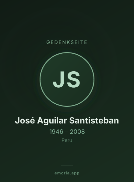 Gedenkportrait von José Aguilar Santisteban