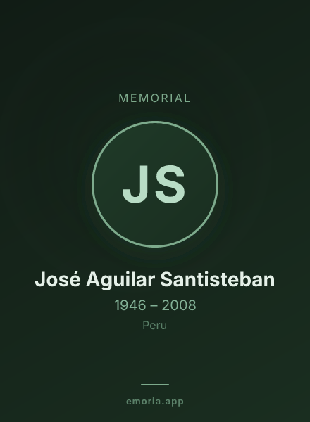 Memorial portrait of José Aguilar Santisteban