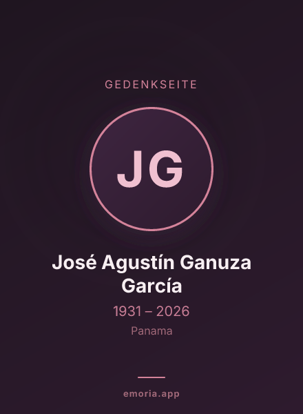 Gedenkportrait von José Agustín Ganuza García