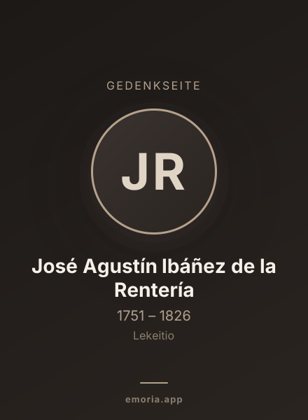 Gedenkportrait von José Agustín Ibáñez de la Rentería