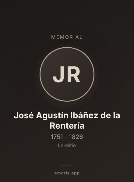 Memorial portrait of José Agustín Ibáñez de la Rentería