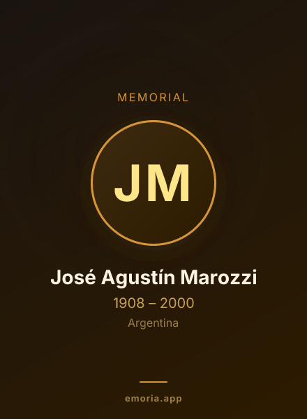 Memorial portrait of José Agustín Marozzi