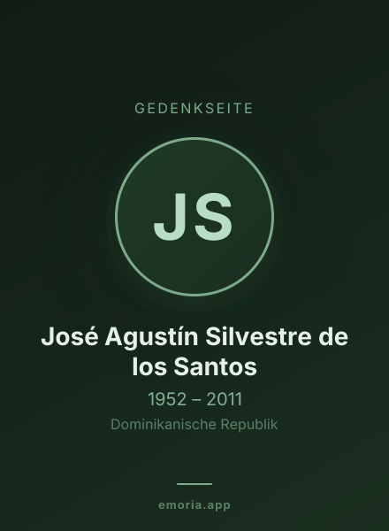 Gedenkportrait von José Agustín Silvestre de los Santos
