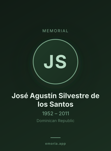 Memorial portrait of José Agustín Silvestre de los Santos