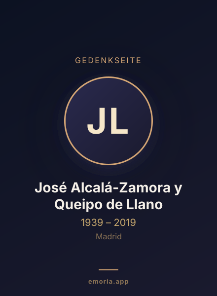 Gedenkportrait von José Alcalá-Zamora y Queipo de Llano