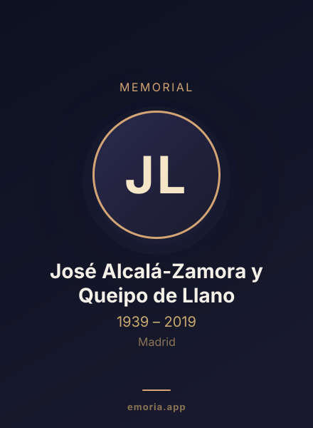 Memorial portrait of José Alcalá-Zamora y Queipo de Llano