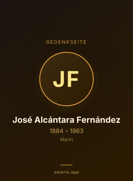 Gedenkportrait von José Alcántara Fernández