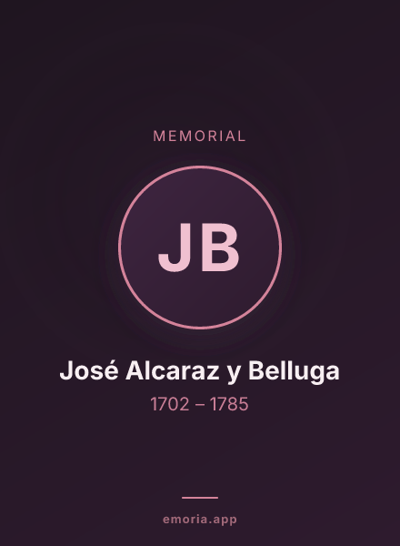 Memorial portrait of José Alcaraz y Belluga