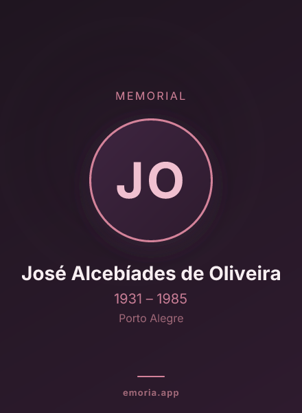 Memorial portrait of José Alcebíades de Oliveira