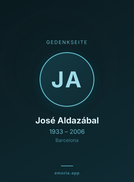 Gedenkportrait von José Aldazábal