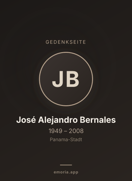 Gedenkportrait von José Alejandro Bernales