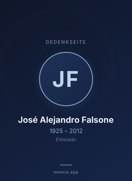 Gedenkportrait von José Alejandro Falsone