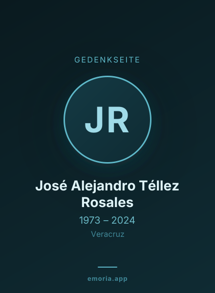 Gedenkportrait von José Alejandro Téllez Rosales