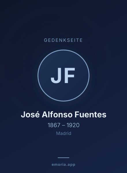 Gedenkportrait von José Alfonso Fuentes