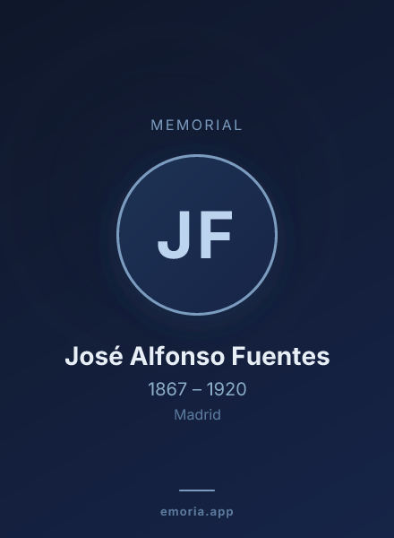 Memorial portrait of José Alfonso Fuentes