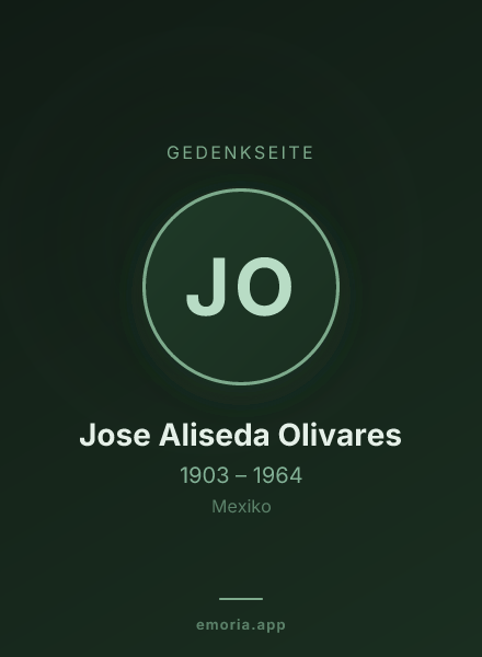 Gedenkportrait von Jose Aliseda Olivares