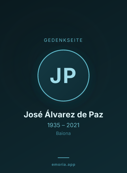 Gedenkportrait von José Álvarez de Paz