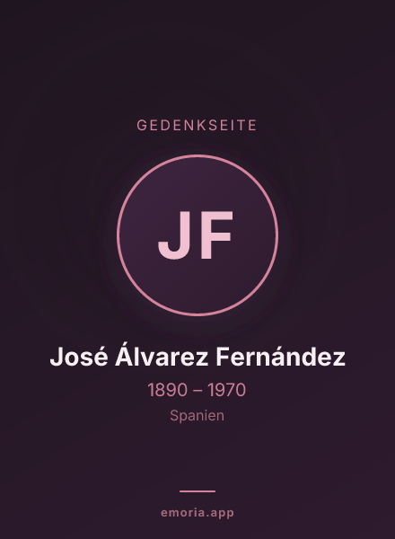 Gedenkportrait von José Álvarez Fernández